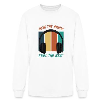 Hear The Music - Men's Long Sleeve T-Shirt - white - Front