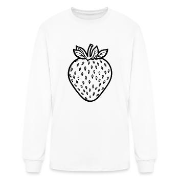 Strawberry Fruit Berries - Men's Long Sleeve T-Shirt - white - Front