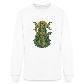 Déesse de la Triple Lune - T-shirt à manches longues Homme - blanc - Devant