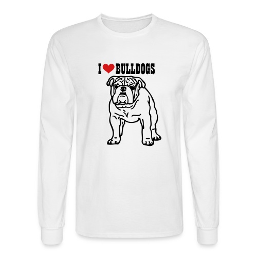 bulldog - www.dog-power.nl - Men's Long Sleeve T-Shirt