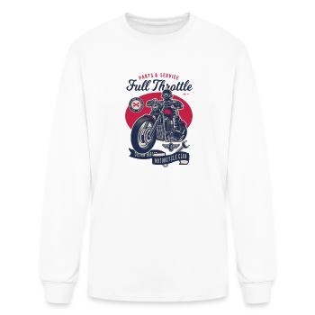 Parts service motorcycle club - Men's Long Sleeve T-Shirt - white - Front