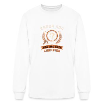 Error 404: Hide and Seek Champion - Men's Long Sleeve T-Shirt - white - Front
