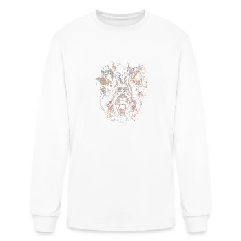 Anneau Triple Doberman Fury - T-shirt à manches longues Homme - blanc - Devant
