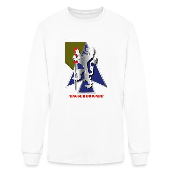 Army 2nd Bde Combat Tm Dagger Brigade 1st ID - Men's Long Sleeve T-Shirt - white - Front