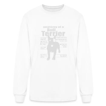 Anatomy Of A Bull Terrier Bull Terrier Ideals - Men's Long Sleeve T-Shirt - white - Front