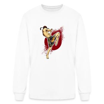 Muay Thai - Men's Long Sleeve T-Shirt - white - Front
