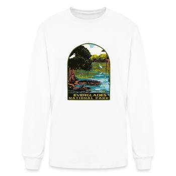everglades national park - Men's Long Sleeve T-Shirt - white - Front
