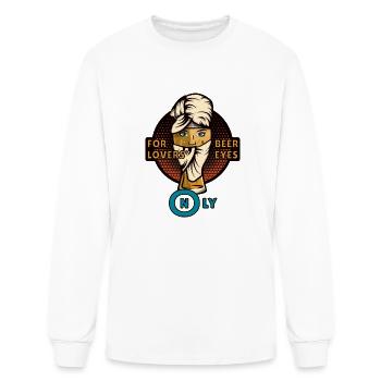For Beer Lovers Eyes Only - Men's Long Sleeve T-Shirt - white - Front