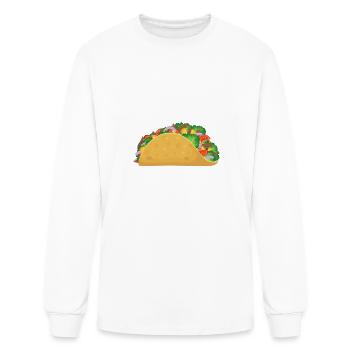 Will Give Legal Advice For Tacos - Men's Long Sleeve T-Shirt - white - Front