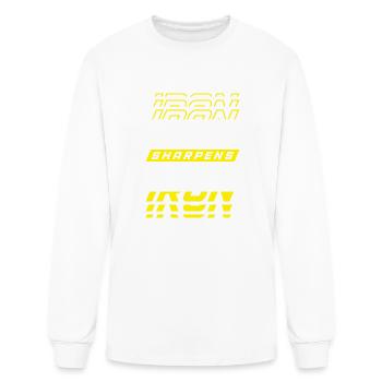 Iron Sharpens Iron - Men's Long Sleeve T-Shirt - white - Front