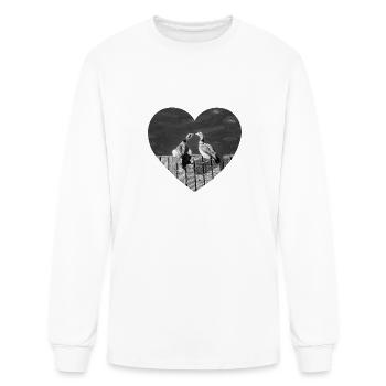 Heart for the birds - Men's Long Sleeve T-Shirt - white - Front