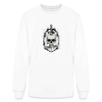 Gothic Skull Dagger Art – Eternal Strife Lightning - Men's Long Sleeve T-Shirt - white - Front