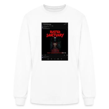 Rusted Sanctuary: Dark Dungeon Illustration - Men's Long Sleeve T-Shirt - white - Front