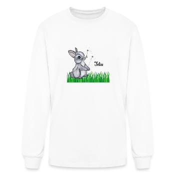 Hase Name Gift Felix - Men's Long Sleeve T-Shirt - white - Front