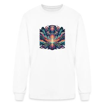 fusion psychédélique - T-shirt à manches longues Homme - blanc - Devant