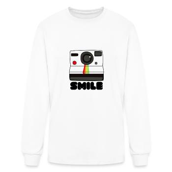 Polaroid Camera Instant Camera Smiles for T Shirt - Men's Long Sleeve T-Shirt - white - Front