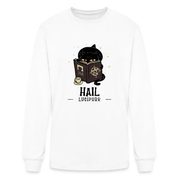 Hail Lucipurr - Men's Long Sleeve T-Shirt - white - Front
