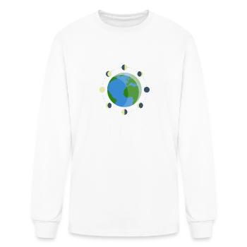 Going Through a Phase Moon Astronomy - Men's Long Sleeve T-Shirt - white - Front