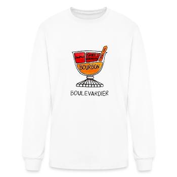 Boulevardier Mixed Drink Liquor - Men's Long Sleeve T-Shirt - white - Front