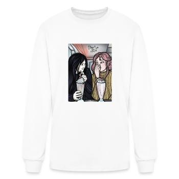 Dani and Monica Graphic - Men's Long Sleeve T-Shirt - white - Front