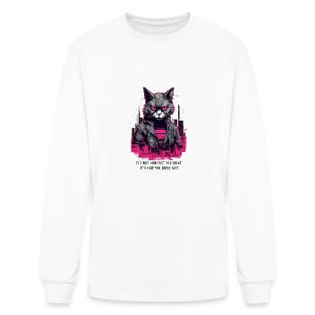 Cyberpunk cat - Men's Long Sleeve T-Shirt - white - Front