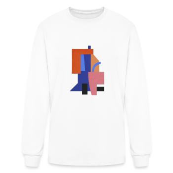 Geometric collage 5 - Men's Long Sleeve T-Shirt - white - Front