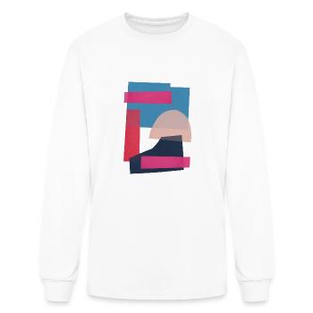 Geometric collage 11 - Men's Long Sleeve T-Shirt - white - Front