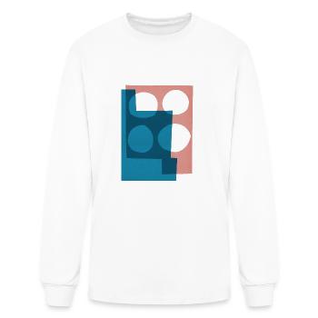 Geometric collage 15 - Men's Long Sleeve T-Shirt - white - Front