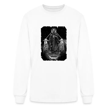 alien cult - Men's Long Sleeve T-Shirt - white - Front