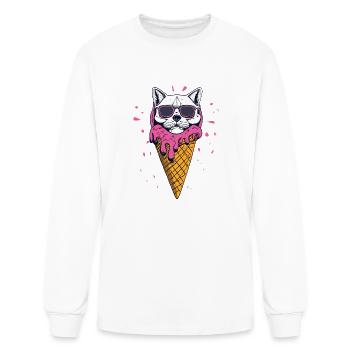 Cool Skull Halloween gift - Men's Long Sleeve T-Shirt - white - Front