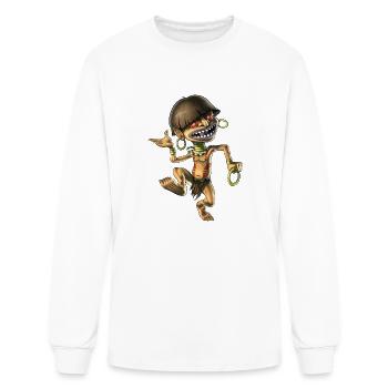 Aztec Mythical Creature Chaneque - Men's Long Sleeve T-Shirt - white - Front