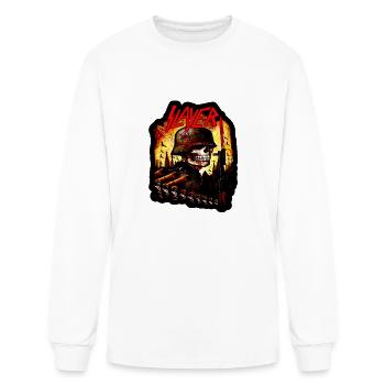 Funny Gifts American Purple - Men's Long Sleeve T-Shirt - white - Front