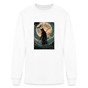 Grim Reaper Stunning Vector Active - Men's Long Sleeve T-Shirt - white - Front