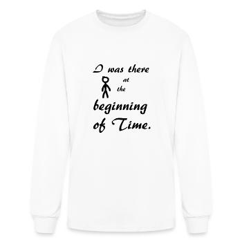 Time White - Men's Long Sleeve T-Shirt - white - Front