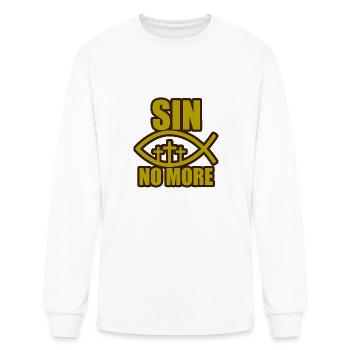 No more sin - Men's Long Sleeve T-Shirt - white - Front