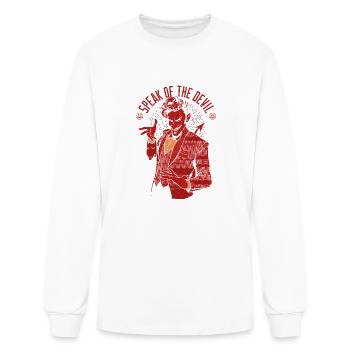 Speak Of The Devil - Men's Long Sleeve T-Shirt - white - Front
