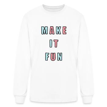 Make It Fun - Men's Long Sleeve T-Shirt - white - Front