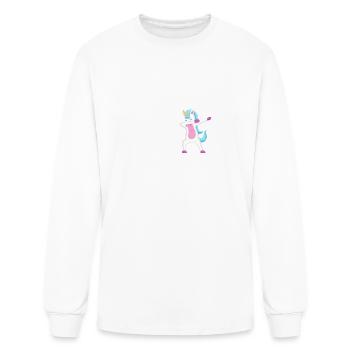 Funny Unicorn Dabbing Other auctioneers Me - Men's Long Sleeve T-Shirt - white - Front