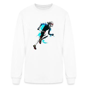 run - Men's Long Sleeve T-Shirt - white - Front