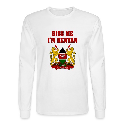 Kiss Me, I'm Kenyan - Men's Long Sleeve T-Shirt