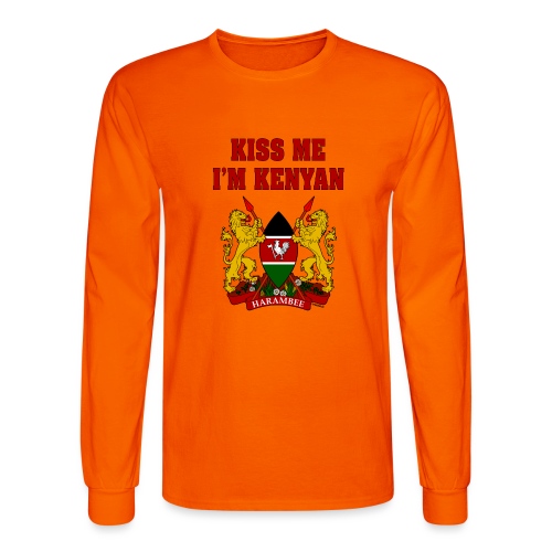 Kiss Me, I'm Kenyan - Men's Long Sleeve T-Shirt