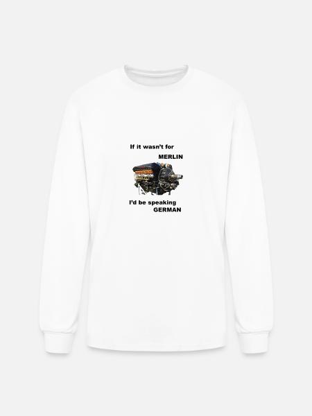 Ode to Rolls Royce Merlin Engine - Men's Long Sleeve T-Shirt - white