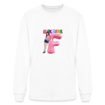 Nick Name F - Men's Long Sleeve T-Shirt - white - Front