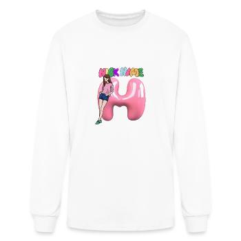 Nick Name H - Men's Long Sleeve T-Shirt - white - Front