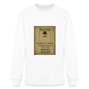 WANTED ghost poster - Men's Long Sleeve T-Shirt - white - Front