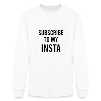 Subscribe to my insta - Men's Long Sleeve T-Shirt - white - Front