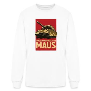 Maus Tank Propaganda Poster - Men's Long Sleeve T-Shirt - white - Front