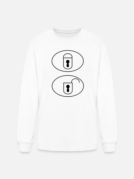 Car Remote Control Buttons - Men's Long Sleeve T-Shirt - white