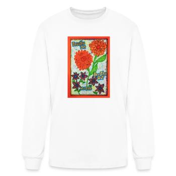 Breathe In Breathe Out  - Men's Long Sleeve T-Shirt - white - Front