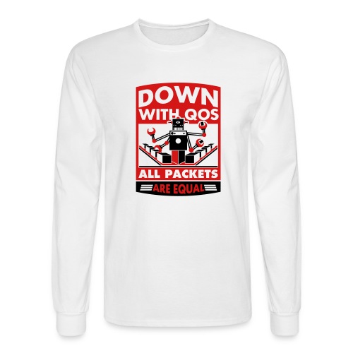 Down With QoS - Men's Long Sleeve T-Shirt